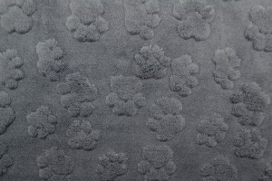 fleece dog paws 17 grey