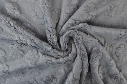 fleece dog paws 17 grey