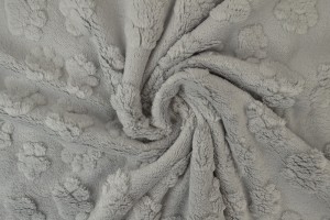 fleece dog paws 25 silvergrey