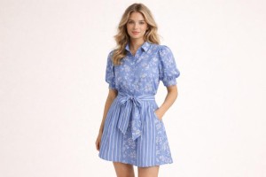Denim Chambray Washed Prints