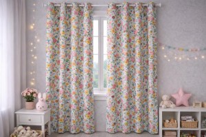 Cotton Poplin Prints flowered 3/4