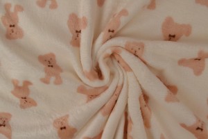 Coral fleece print 186-01
