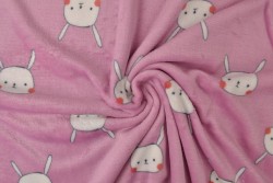 Coral fleece print 192-01
