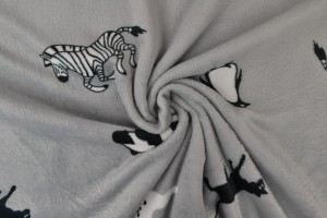 Coral fleece print 193-01