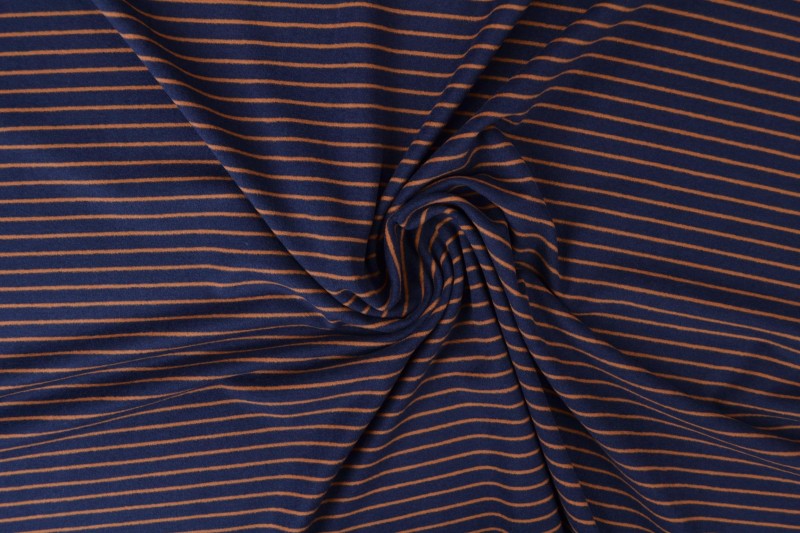 Cotton jersey brushed stripes 01-02
