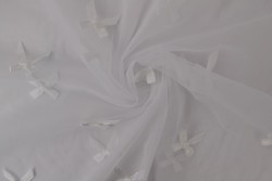 Mesh bowknot 08-00 white