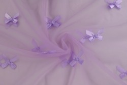 Mesh bowknot 08-21 lavender