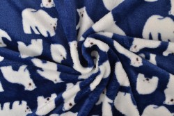 Coral fleece print 194-01