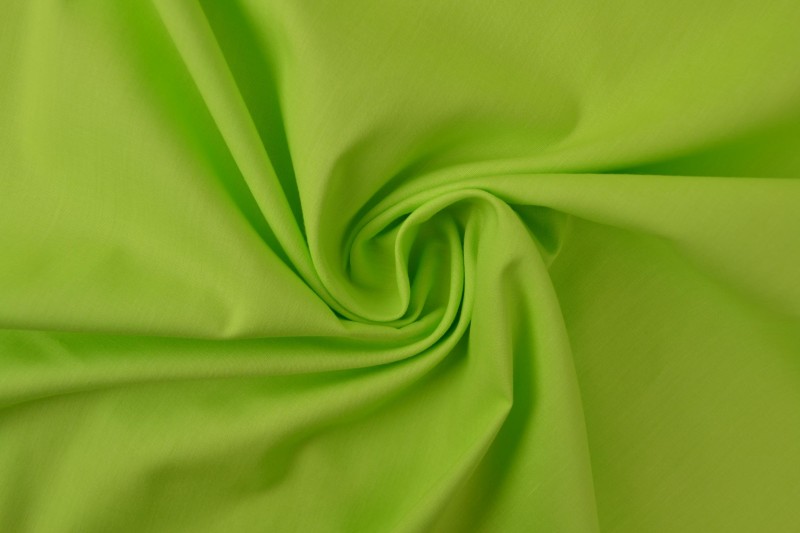 Cotton poplin 16 lime green