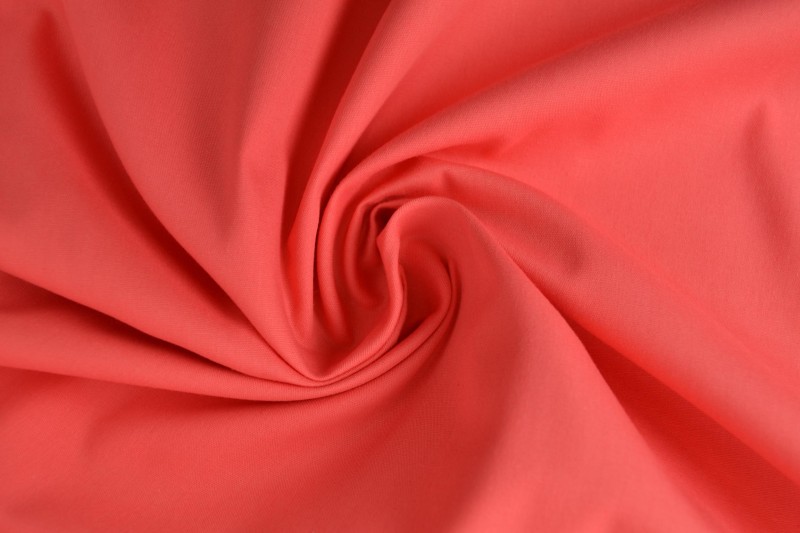Cotton poplin 50 coral pink