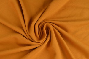 French Terry 44 dark ochre yellow