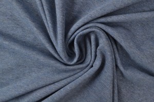 French Terry m15 dark jeans melange