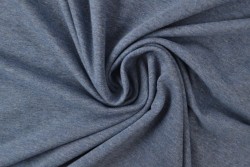 French Terry m15 dark jeans melange