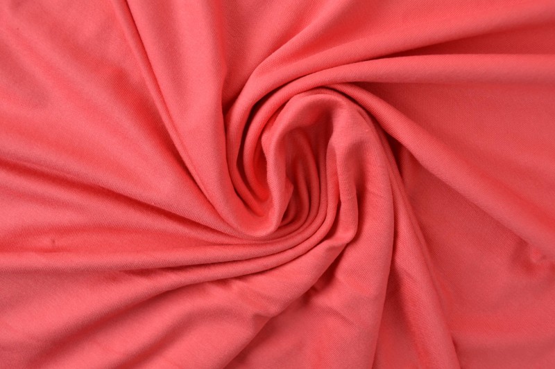 Viscose jersey 50 coral pink