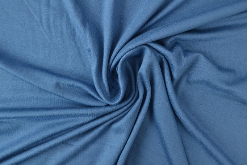 Viscose jersey 138 steel blue