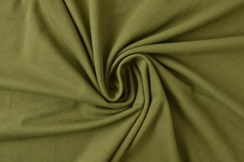 Cotton jersey 33 dark moss green