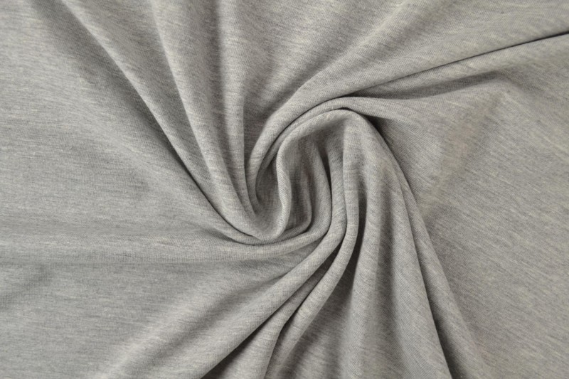 Cotton jersey m4 silvergrey melange