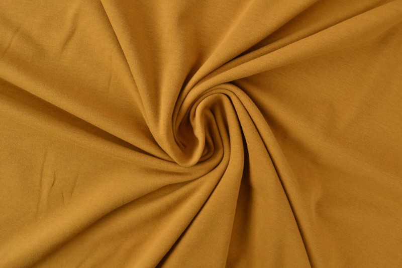 Cotton jersey 44 dark ochre yellow