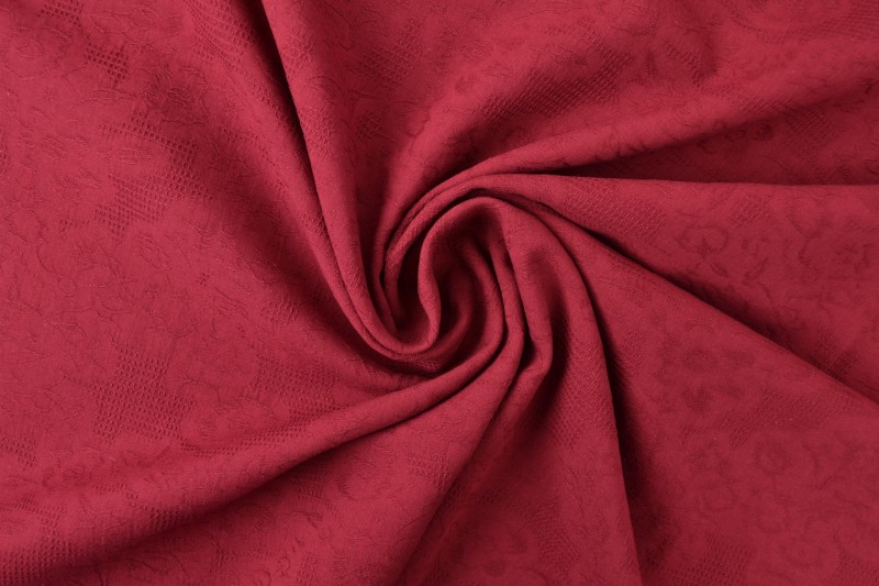 Cotton jacquard 77 bordeaux