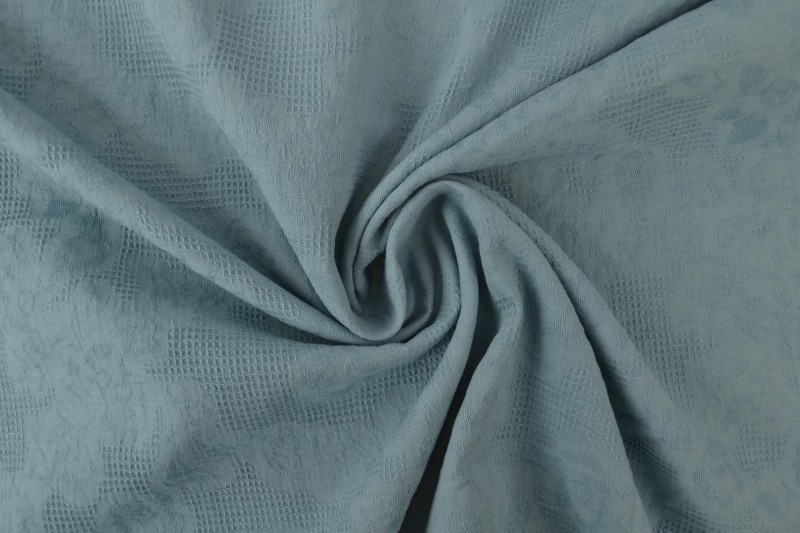 Cotton jacquard 52 vintage blue