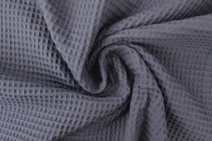 Waffle fabric 17 dark grey