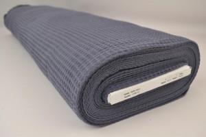 Waffle fabric 17 dark grey