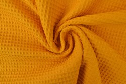 Waffle fabric 47 ochre yellow