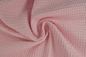Waffle fabric 04 baby pink