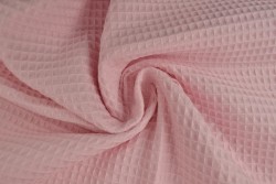 Waffle fabric 04 baby pink
