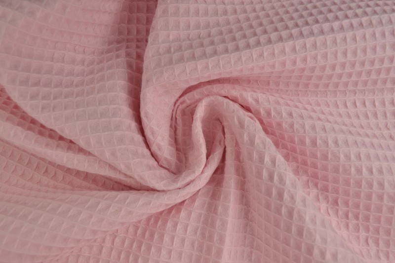 Waffle fabric 04 baby pink