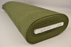 Waffle fabric 33 moss green