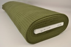 Waffle fabric 33 moss green
