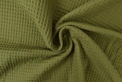 Waffle fabric 33 moss green