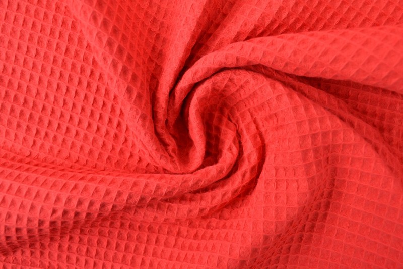 Waffle fabric 01 red