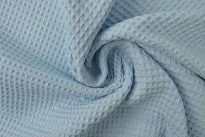 Waffle fabric 05 baby blue