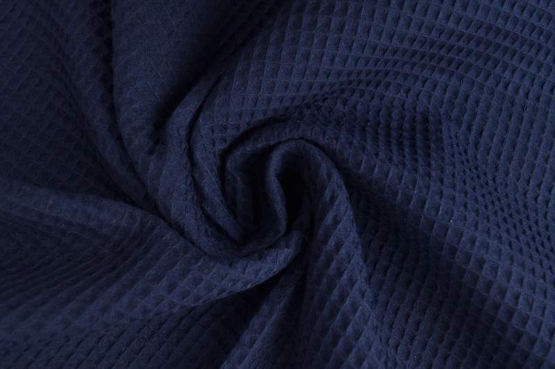 Waffle fabric 48 navy