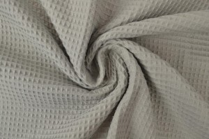 Waffle fabric 25 silvergrey