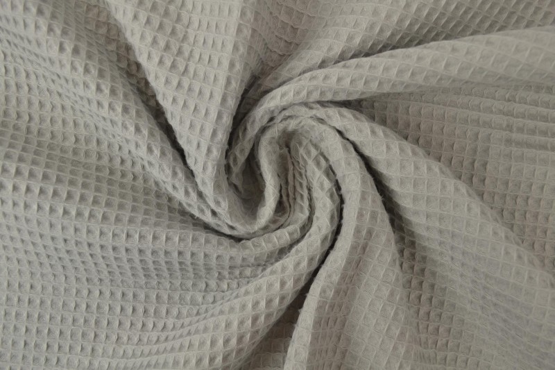 Waffle fabric 25 silvergrey