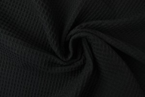 Waffle fabric 03 black