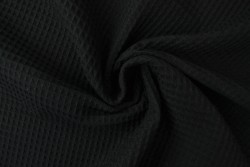 Waffle fabric 03 black