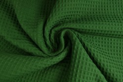 Waffle fabric 32 dark green