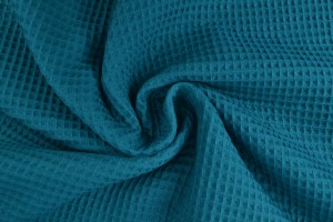 Waffle fabric 46 dark petrol