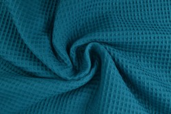 Waffle fabric 46 dark petrol