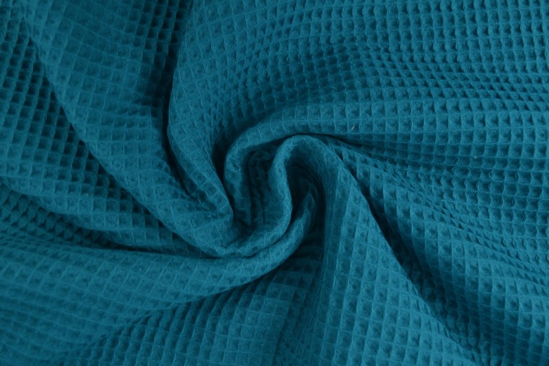 Waffle fabric 46 dark petrol