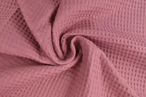 Waffle fabric 38 dark old pink