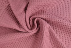 Waffle fabric 38 dark old pink