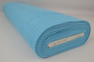 Waffle fabric 06 aqua blue