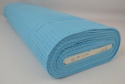 Waffle fabric 06 aqua blue