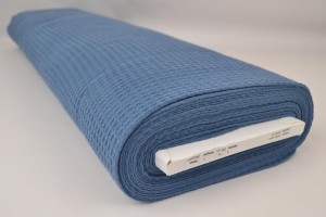 Waffle fabric 138 steel blue