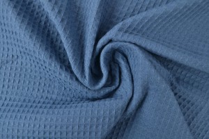 Waffle fabric 138 steel blue